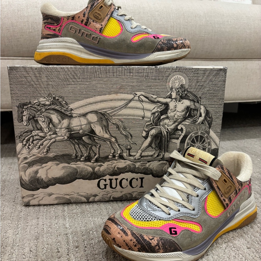 Gucci Sneakers Ultrapace Lizard Leather